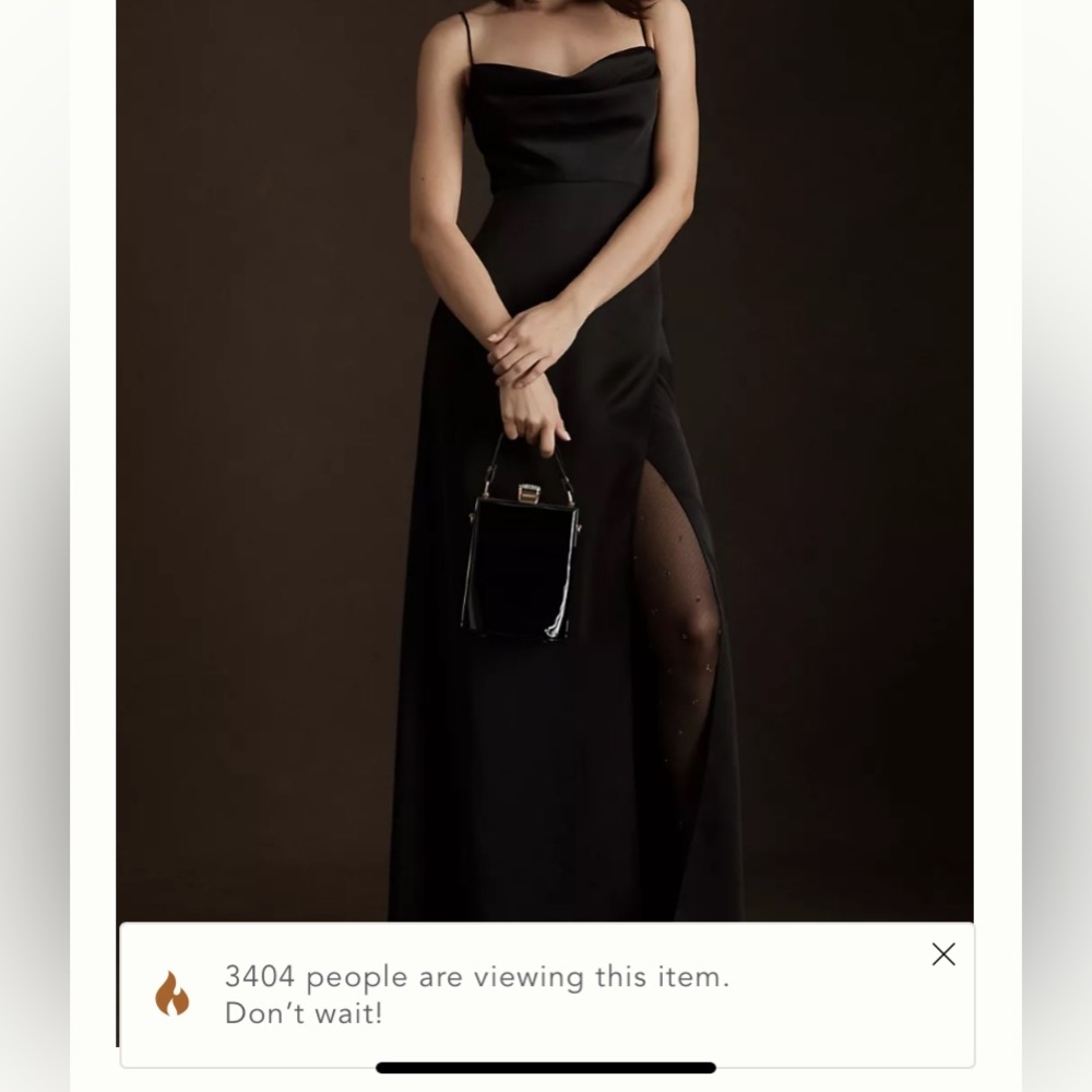 Bhldn remy satin charmeuse dress